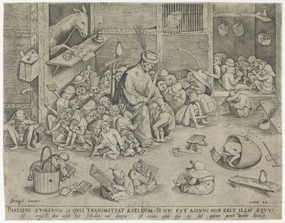 okuldaki eşek by Pieter van der Heyden