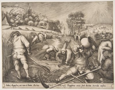 The Seasons, 1570 dizisinden Summer Aestas. by Pieter van der Heyden