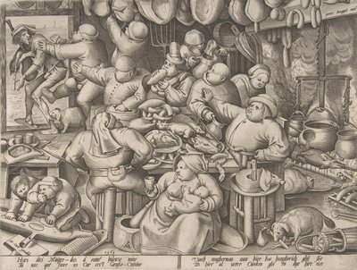 Şişman Mutfak, 1563. by Pieter van der Heyden