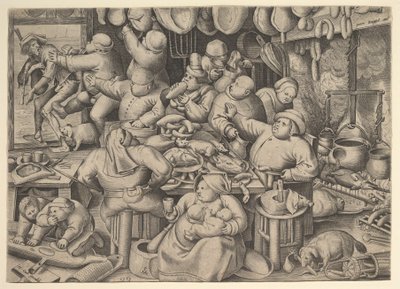 Şişman Mutfak, 1563. by Pieter van der Heyden