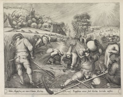 Yaz Aestas (nesne üzerindeki başlık) Dört Mevsim (dizi adı) by Pieter van der Heyden