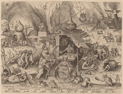 hırs by Pieter van der Heyden after Pieter Bruegel the Elder