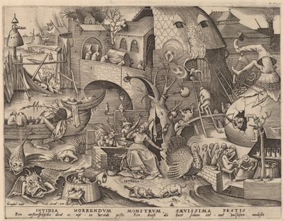 İmrenmek by Pieter van der Heyden after Pieter Bruegel the Elder