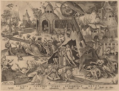 Şehvet by Pieter van der Heyden after Pieter Bruegel the Elder