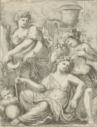 Ceres, Bacchus ve Venüs by Pieter van der Plas (II)