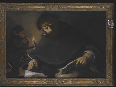 Aziz Dominic ve Şeytan (tuval üzerine yağlıboya) by Pietro (1605 78) Della Vecchia