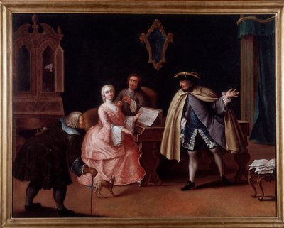 Müzik dersi (Resim by Pietro (after) Longhi