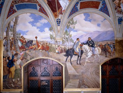 Victor Emanuel II, Giuseppe Garibaldi ile Teano