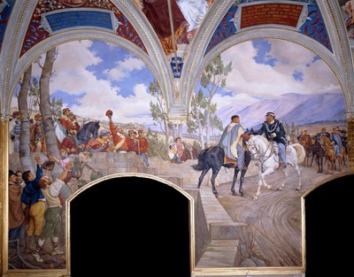 Victor Emanuel, Giuseppe Garibaldi ile Teano