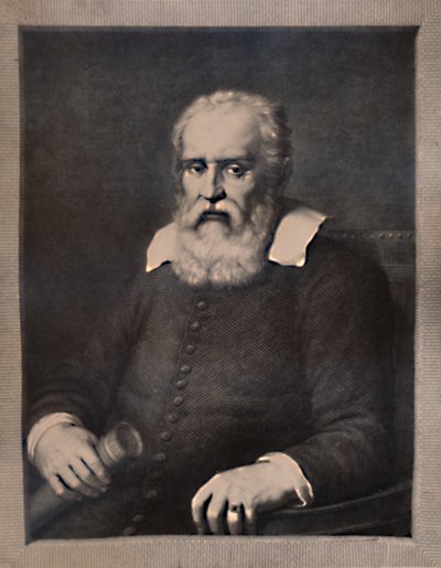 Galileo Galilei, İtalyan bilim adamı, 18. yüzyılın sonları veya 19. yüzyılın başlarında 1894 by Pietro Antonio Leone Bettelini