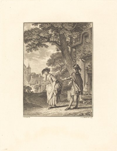 Köyün Kahini (Colette Ağlayan) by Pietro Antonio Martini after Jean Michel Moreau