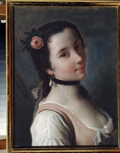 Güllü bir kız by Pietro Antonio Rotari