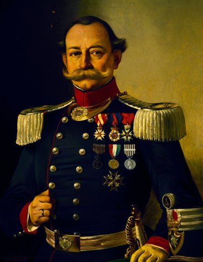 İtalyan Albay Portresi (tuval üzerine yağlı boya) by Pietro Baldini