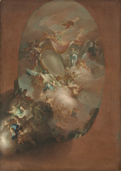 The Apotheosis of Ferdinand IV ve Maria Carolina, Napoli Kralı ve Kraliçesi, c. 1781. by Pietro Bardellino
