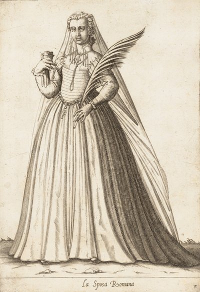 Romalı Gelin Gelin, ca. 1580. by Pietro Bertelli.