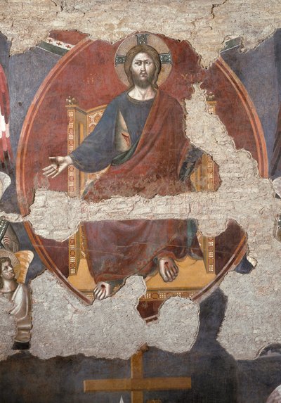 Son Yargı: İsa koz. Detay. (Fresk by Pietro Cavallini