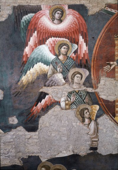 Son Yargı, meleklerin detayı - Fresk by Pietro Cavallini