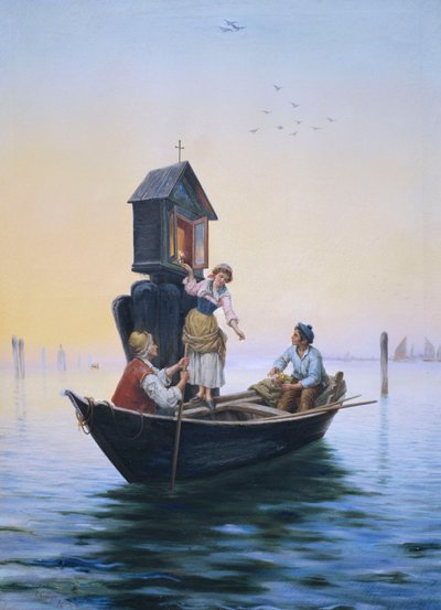 Bir Venedik Tapınağına Katılmak, by Pietro Gabrini