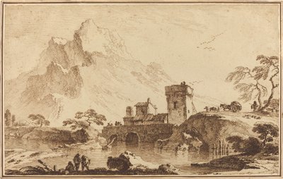 Uzak Dağlara Karşı Müstahkem Köprü by Pietro Giacomo Palmieri