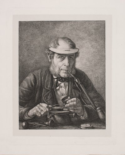 Sanatçının babası madalya sahibi F.C. Krohn by Pietro Købke Krohn