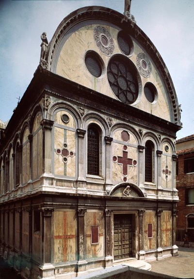 Pietro Lombardo (1435-1515) 1481-1489 Venedik, İtalya tarafından yapılan Santa Maria dei Miracoli Kilisesi