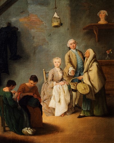 Nakış atölyesi, Pietro Longhi (1701-1785) by Pietro Longhi