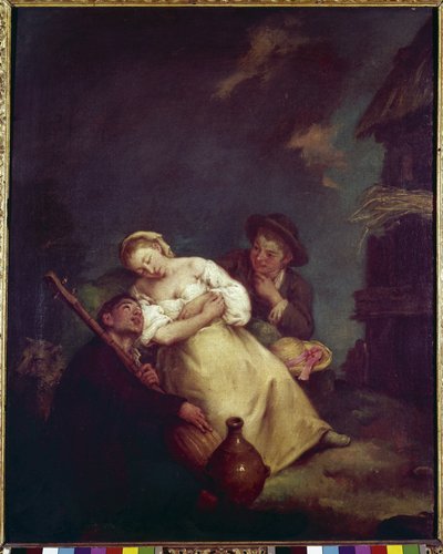 Uyuyan Tarım - Resim Pietro Longhi (1702-1785), tuval üzerine yağlıboya, 61x50 cm, yaklaşık 1750. Venedik, Querini Stampalia Vakfı by Pietro Longhi