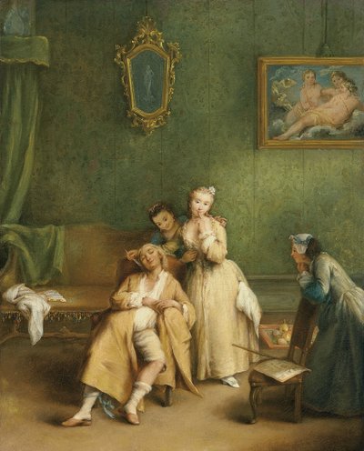 Gıdıklama, c. 1755 by Pietro Longhi