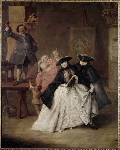 Şarlatan (Il ciarlatano) - Tablo Pietro Longhi (1702-1785), tuval üzerine yağlı boya, 62x50 cm by Pietro Longhi