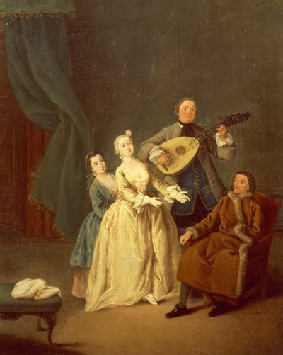 Konçerto veya konserdeki aile by Pietro Longhi