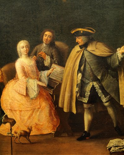 Müzik öğretmeni, Pietro Longhi (1701-1785) by Pietro Longhi