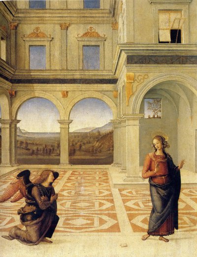 Müjde, yaklaşık 1498 by Pietro Perugino