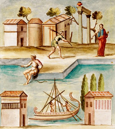 MS Gen 1496 Liman Sahnesi, 1674 by Pietro Santi Bartoli