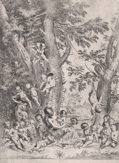 Charity Bahçesi, yaklaşık 1631-37. by Pietro Testa