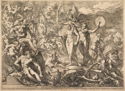 Erdemli Sanatçının Parnassus'taki Zaferi by Pietro Testa