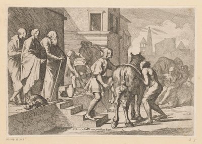 Prodigal Oğul'un Ayrılışı Prodigal Oğul Hikayesi (dizi başlığı) L' Historia Del Figliolo prodigo (nesnedeki dizi başlığı) by Pietro Testa