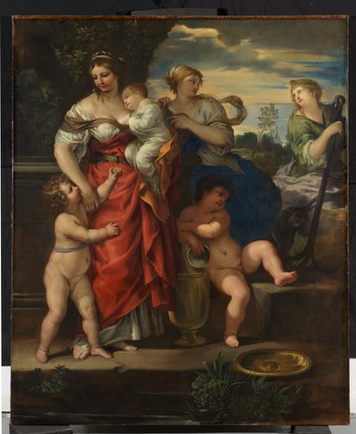 İnanç, Umut ve Yardım, c.1640 (tuval üzerine yağlı boya) by Pietro da Cortona