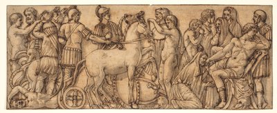 Bir Roma lahitinden friz(?) by Pietro da Cortona
