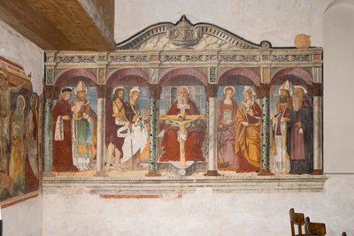 Aziz Pietro ve Paolo Kilisesi, Valvasone, Friuli, İtalya (fresk) by Pietro da Vicenza