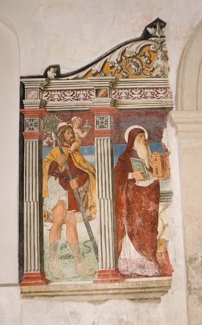 Aziz Pietro ve Paolo Kilisesi, Valvasone, Friuli, İtalya (fresk) by Pietro da Vicenza