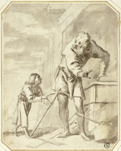 Marangozhanesinde Çocuk İsa ile Aziz Yusuf by Pietro della Vecchia