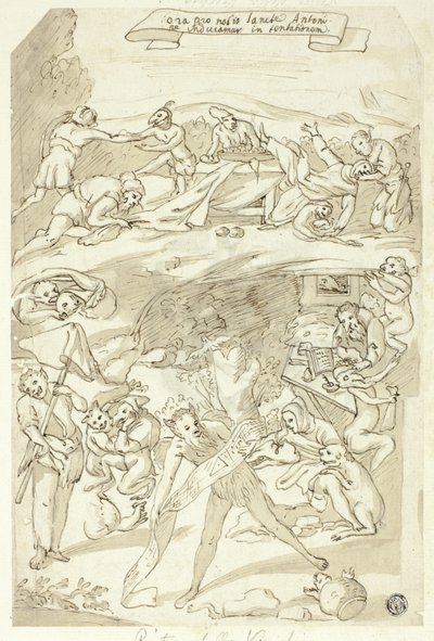 Aziz Anthony'nin Günaha by Pietro della Vecchia
