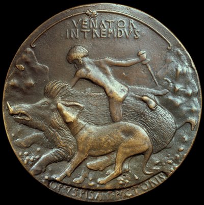 Alfonso V Aragon Madalyonu, Napoli ve Sicilya Kralı, 15. yüzyıl by Antonio Pisanello