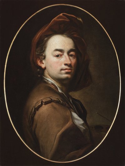 Otoportre - Otoportre - Petr Brandl (Peter Johannes veya Jan Petr Brandl) (1668-1735). Tuval üzerine yağlı boya, yaklaşık 1698. Ulusal Galeri, Prag by Pitr Brandl