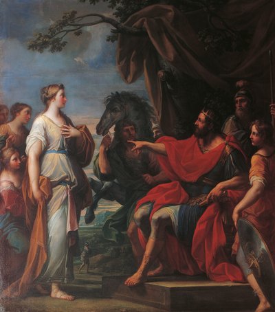 Clelia Porsena'dan önce, Placido Costanzi (1702-1759), tuval üzerine yağlı boya by Placido Costanzi