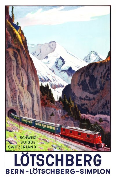 Bern-Lötschberg-Simplon demiryolu by Plinio Colombi