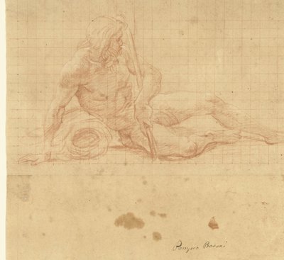 uzanmış nehir tanrısı by Pompeo Batoni