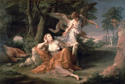 Çölde Hacer by Pompeo Girolamo Batoni