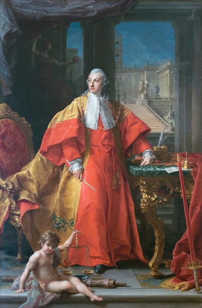 Abbondio Rezzonico'nun Portresi by Pompeo Girolamo Batoni