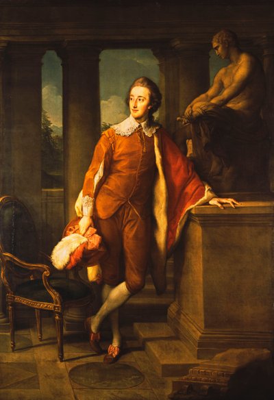 Shaftesbury'nin 5. Kontu Anthony Ashley-Cooper'ın portresi by Pompeo Girolamo Batoni